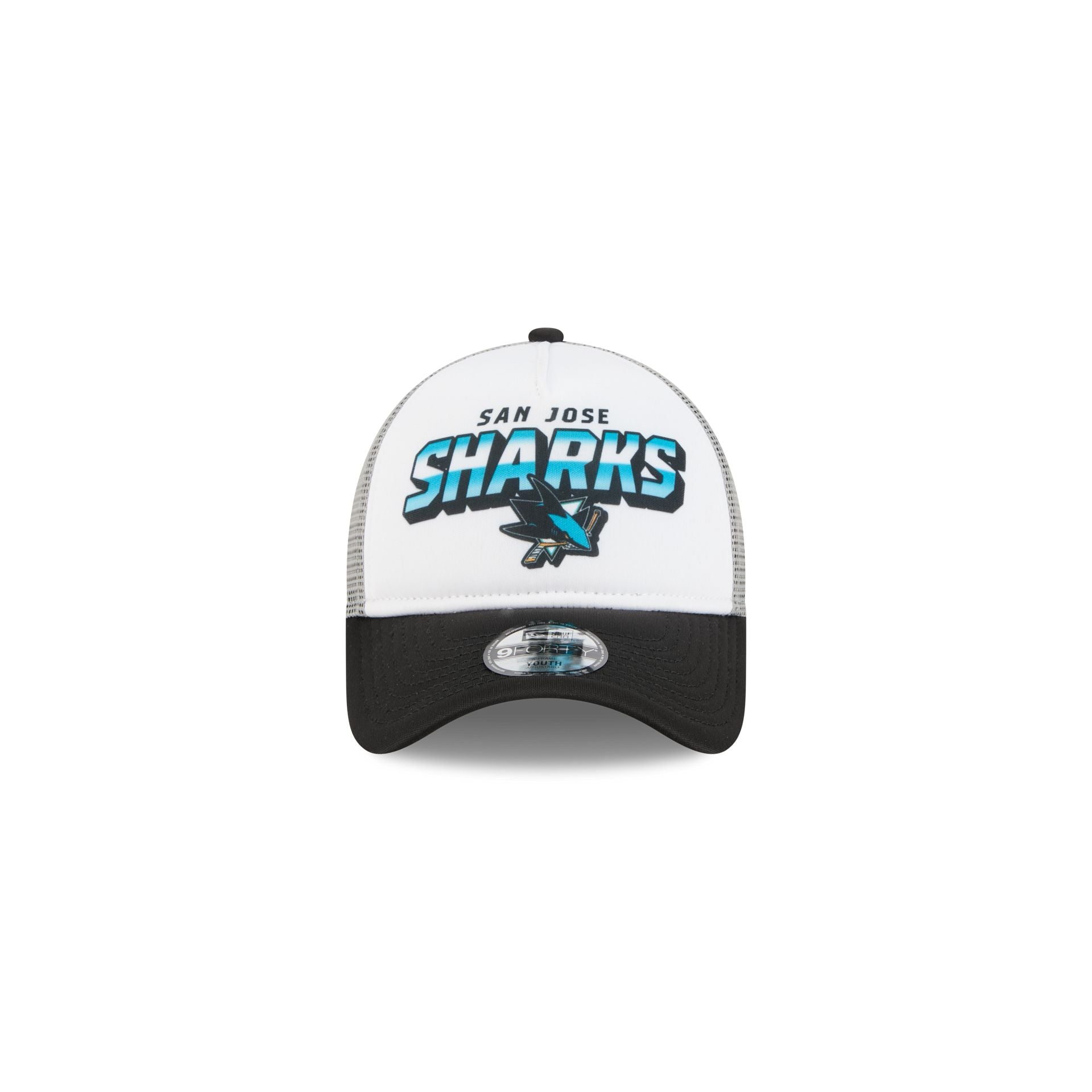 San Jose Sharks Shine Kids 9FORTY A-Frame Trucker Hat