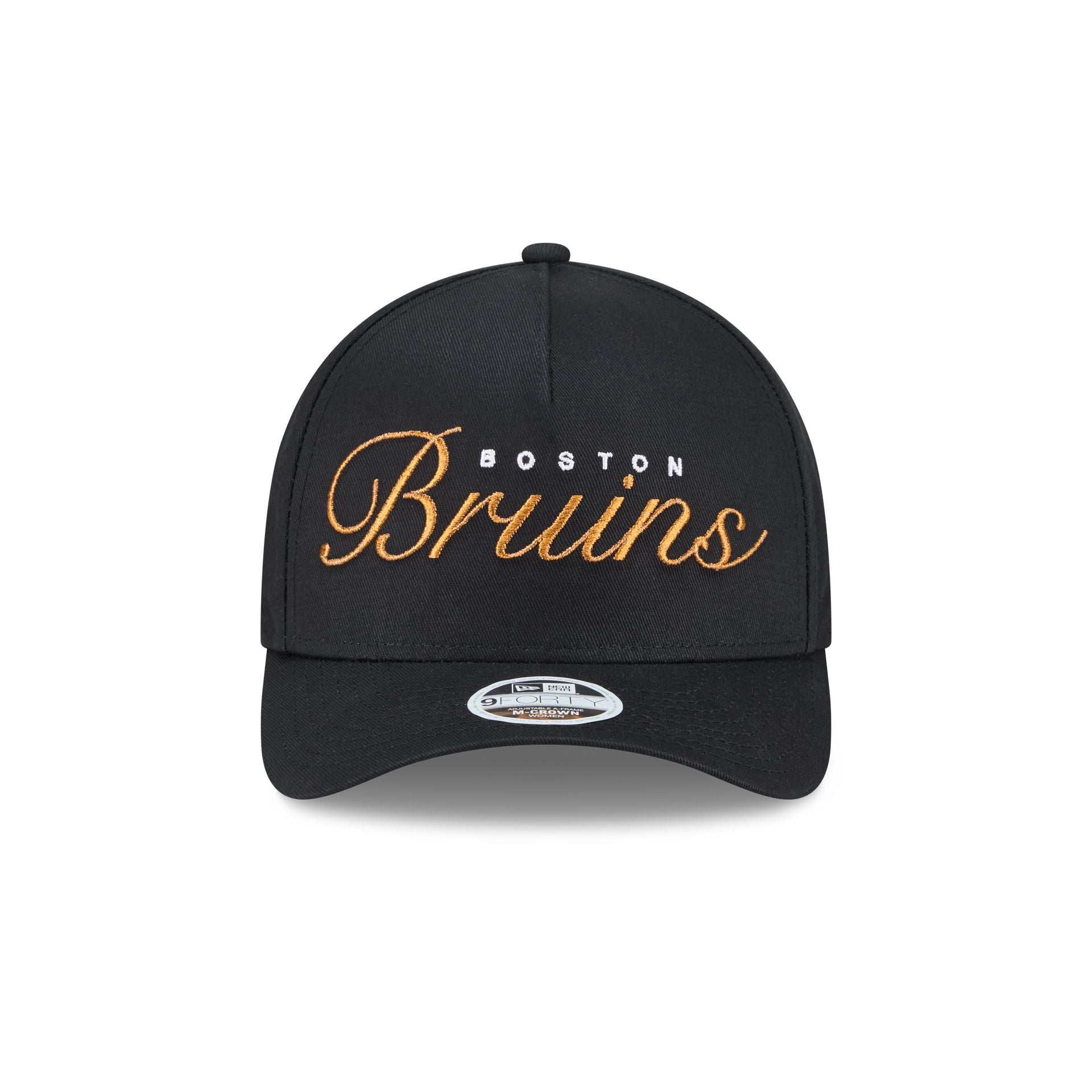 Boston Bruins Metallic Women's 9FORTY M-Crown A-Frame Snapback Hat