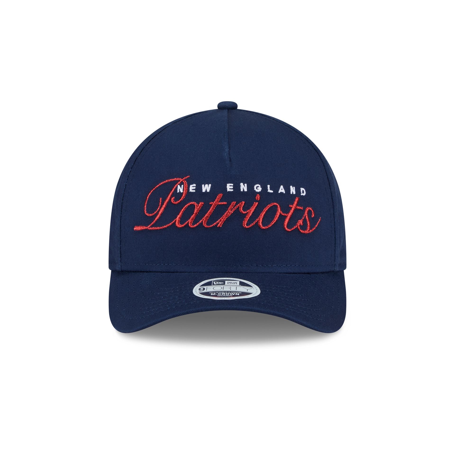 New England Patriots Metallic Women's 9FORTY M-Crown A-Frame Snapback Hat