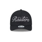 Las Vegas Raiders Metallic Women's 9FORTY M-Crown A-Frame Snapback Hat