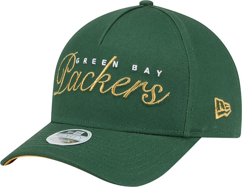 Green Bay Packers Metallic Women's 9FORTY M-Crown A-Frame Snapback Hat