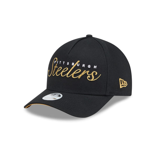 Pittsburgh Steelers Metallic Women's 9FORTY M-Crown A-Frame Snapback Hat - New Era Cap