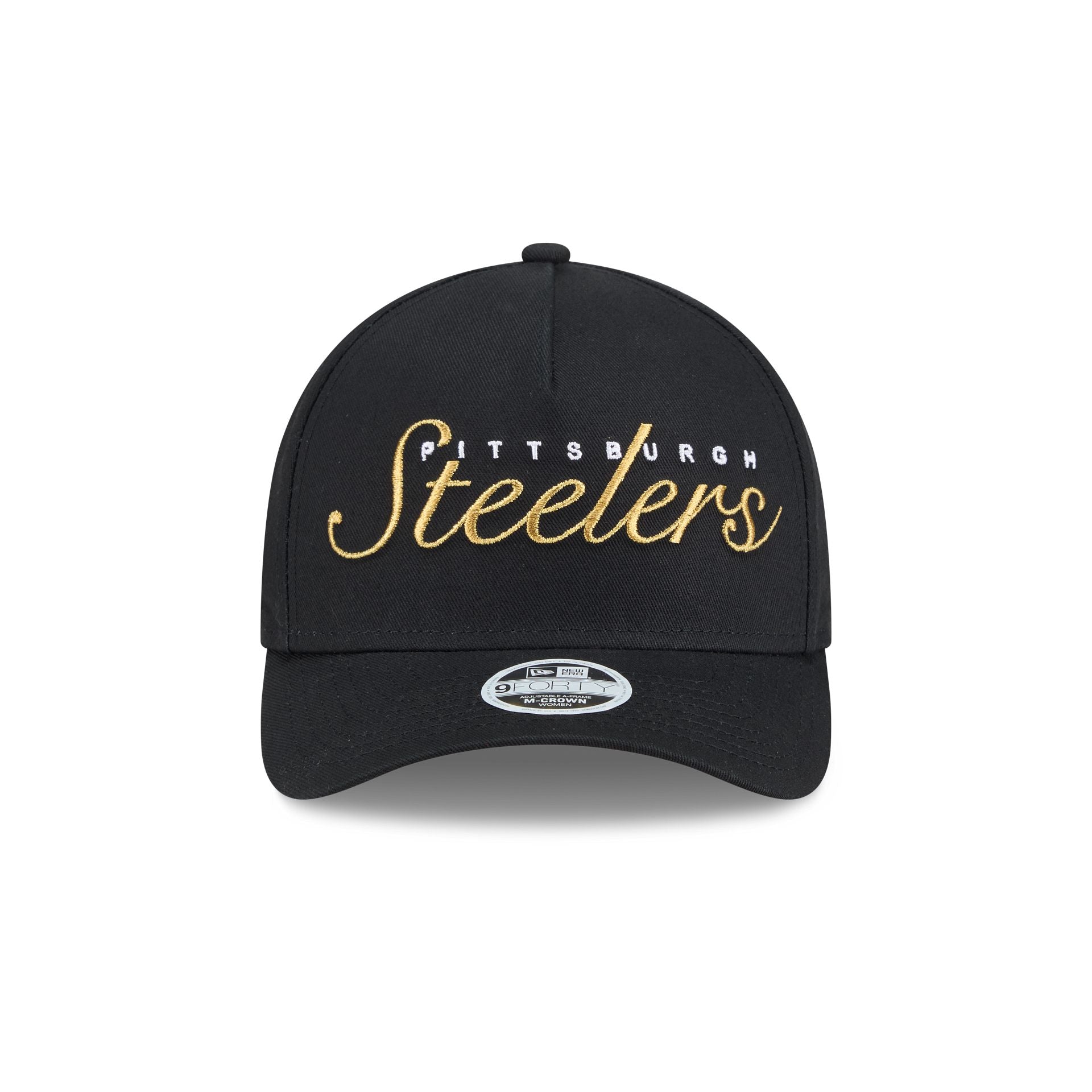 Pittsburgh Steelers Metallic Women's 9FORTY M-Crown A-Frame Snapback Hat