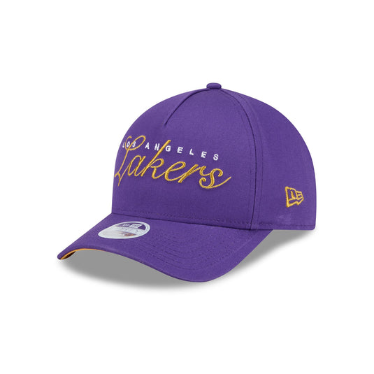 Los Angeles Lakers Metallic Women's 9FORTY M-Crown A-Frame Snapback Hat - New Era Cap
