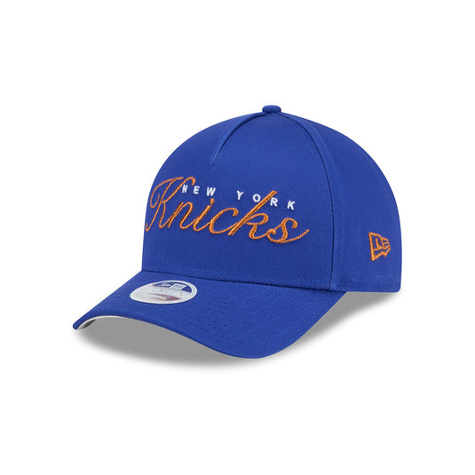 New York Knicks Metallic Women's 9FORTY M-Crown A-Frame Snapback Hat - New Era Cap