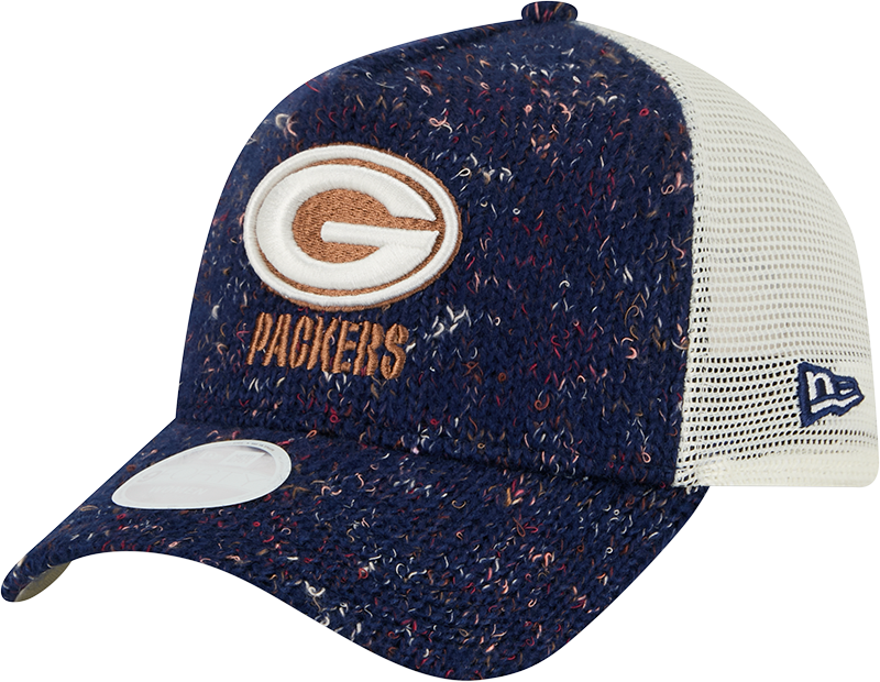 Green Bay Packers Knit Women's 9FORTY A-Frame Trucker Hat