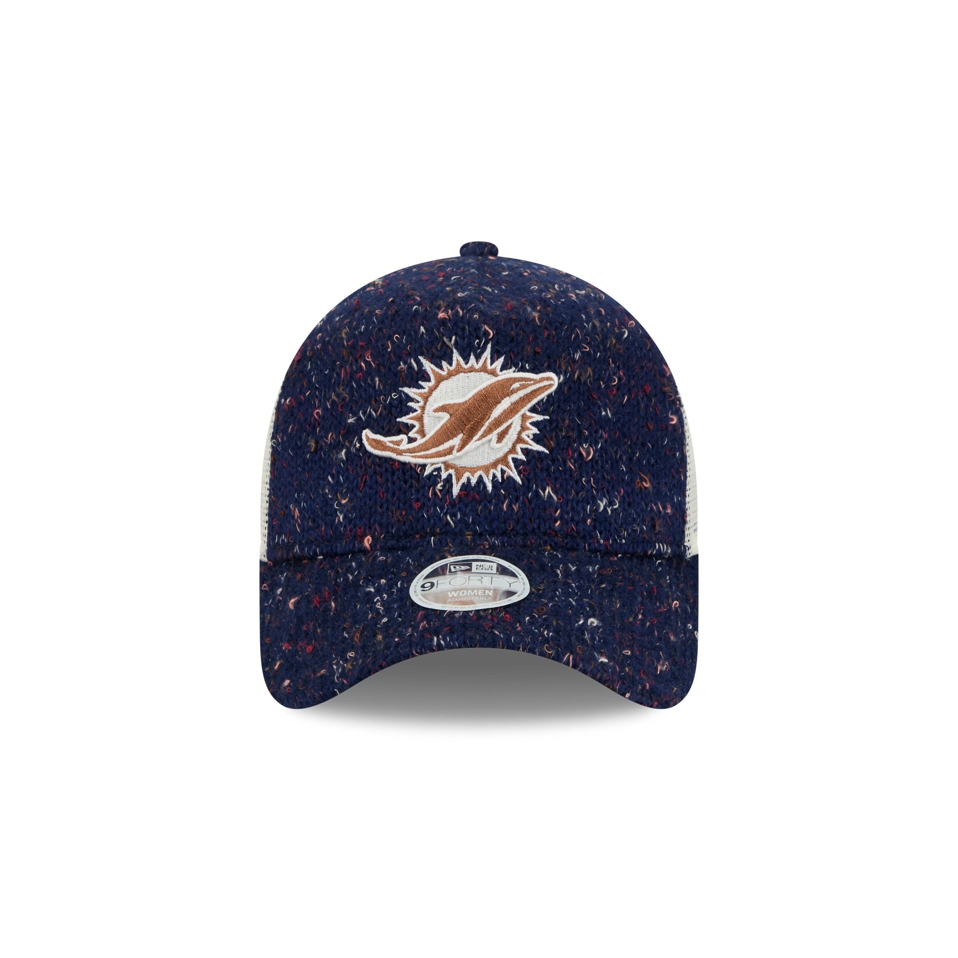 Miami Dolphins Knit Women's 9FORTY A-Frame Trucker Hat