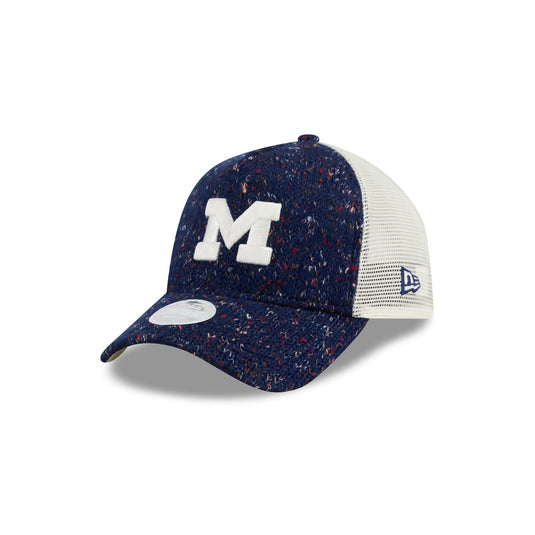 Michigan Wolverines Knit Women's 9FORTY A-Frame Trucker Hat - New Era Cap