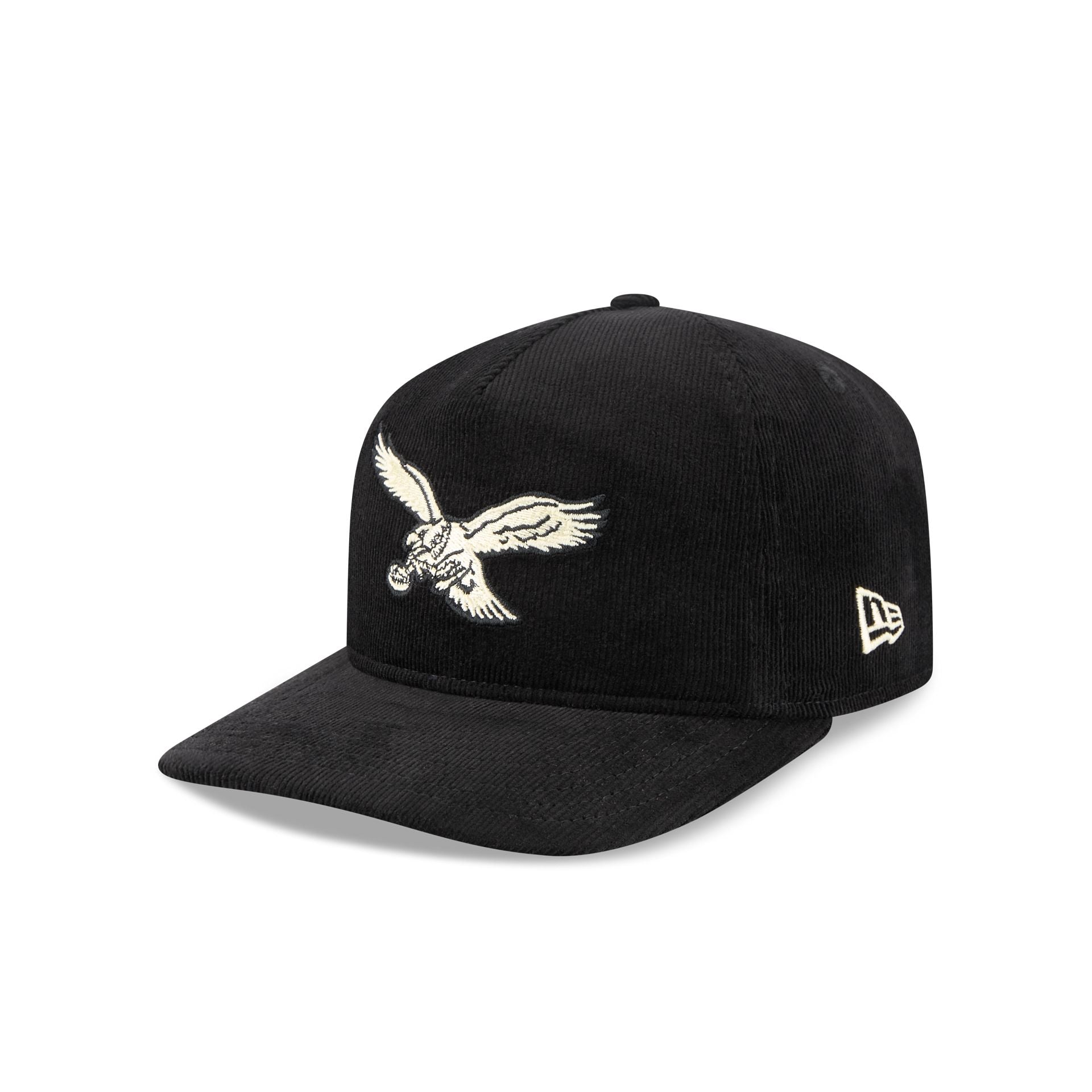 Philadelphia Eagles Nostalgic Black Corduroy 19TWENTY Adjustable Hat