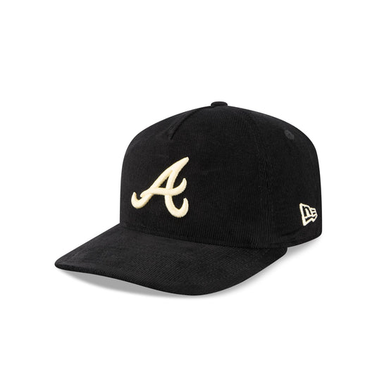 Atlanta Braves Nostalgic Black Corduroy 19TWENTY Adjustable Hat - New Era Cap