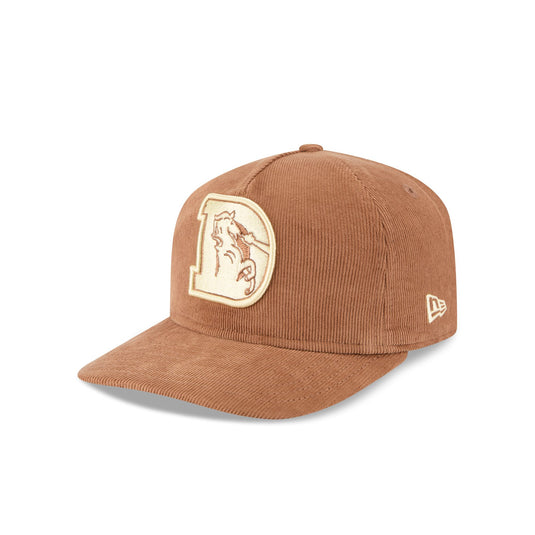 Denver Broncos Nostalgic Brown Corduroy 19TWENTY Adjustable Hat - New Era Cap