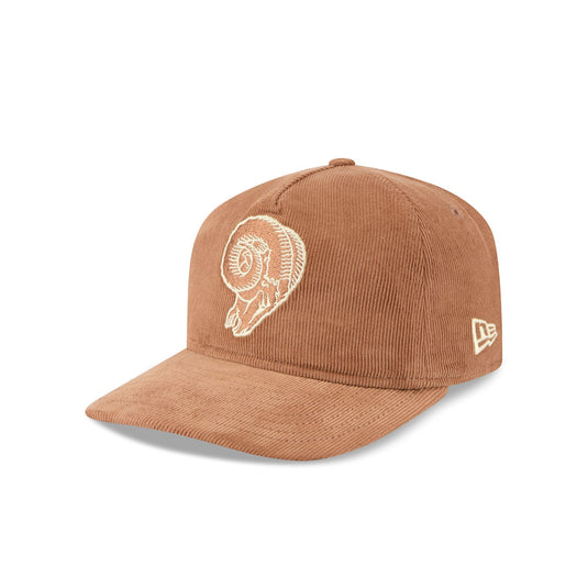 Los Angeles Rams Nostalgic Brown Corduroy 19TWENTY Adjustable Hat - New Era Cap