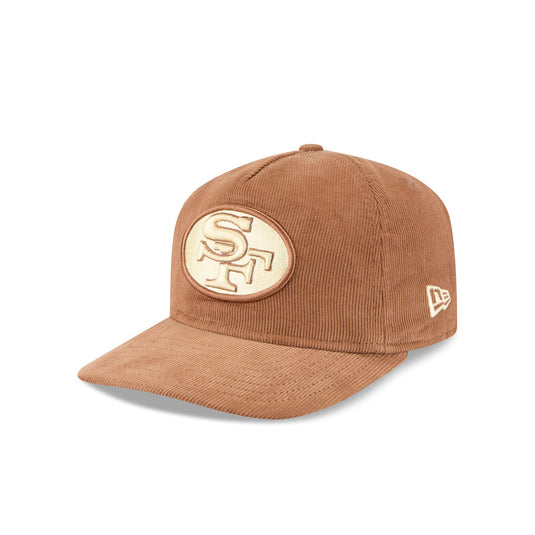San Francisco 49ers Nostalgic Brown Corduroy 19TWENTY Adjustable Hat - New Era Cap