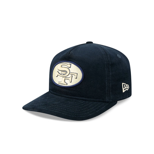 San Francisco 49ers Nostalgic Navy Corduroy 19TWENTY Adjustable Hat - New Era Cap