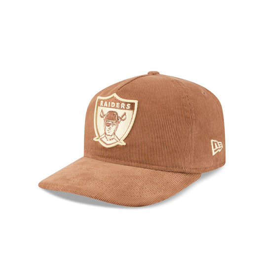 Las Vegas Raiders Nostalgic Brown Corduroy 19TWENTY Adjustable Hat - New Era Cap