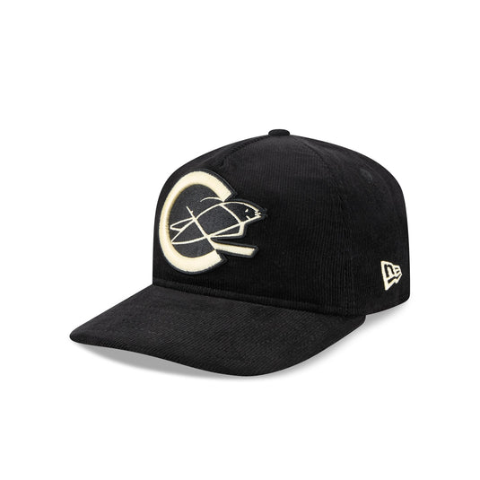 California Golden Seals Nostalgic Black Corduroy 19TWENTY Adjustable Hat - New Era Cap