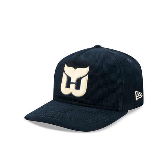 Hartford Whalers Nostalgic Navy Corduroy 19TWENTY Adjustable Hat - New Era Cap