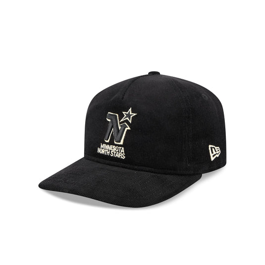 Minnesota North Stars Nostalgic Black Corduroy 19TWENTY Adjustable Hat - New Era Cap