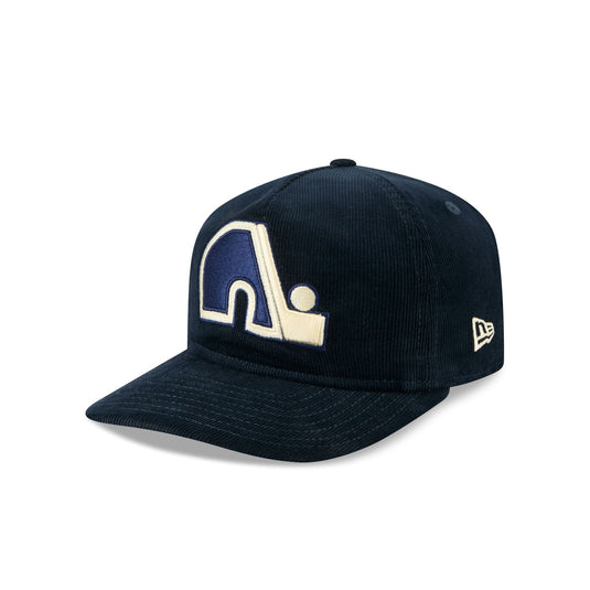 Quebec Nordiques Nostalgic Navy Corduroy 19TWENTY Adjustable Hat - New Era Cap