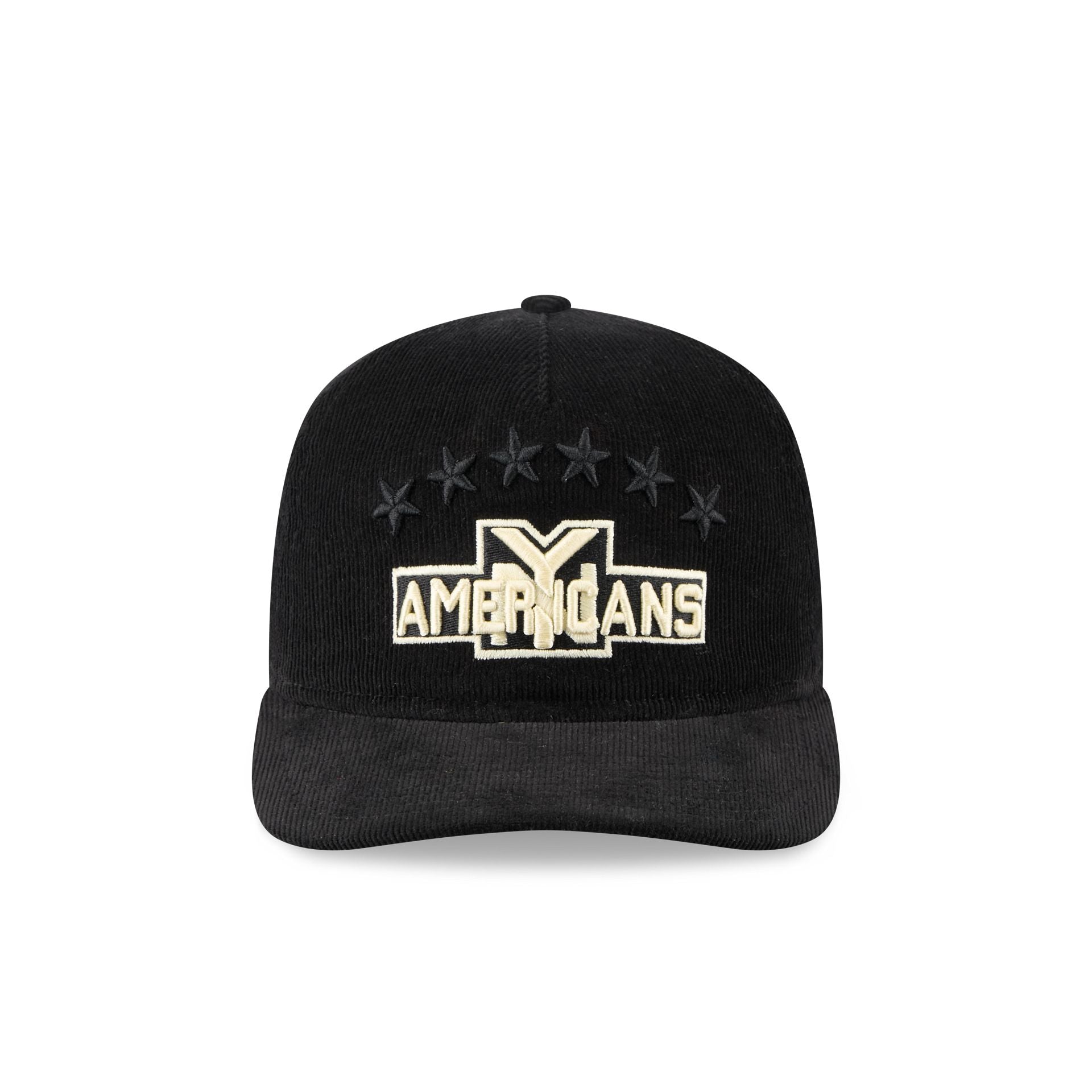 New York Americans Nostalgic Black Corduroy 19TWENTY Adjustable Hat