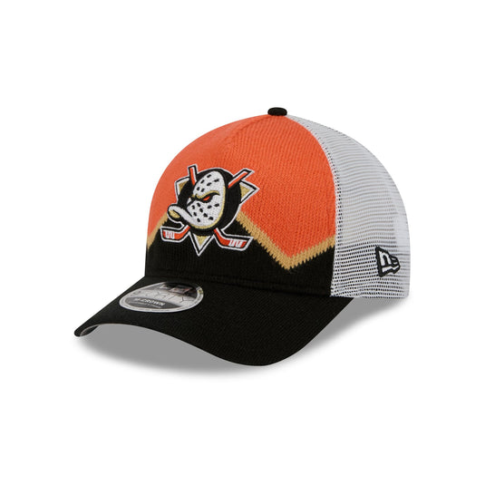 Anaheim Ducks Sock 9FORTY M-Crown A-Frame Trucker Hat - New Era Cap