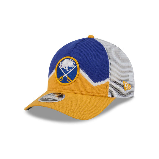 Buffalo Sabres Sock 9FORTY M-Crown A-Frame Trucker Hat - New Era Cap