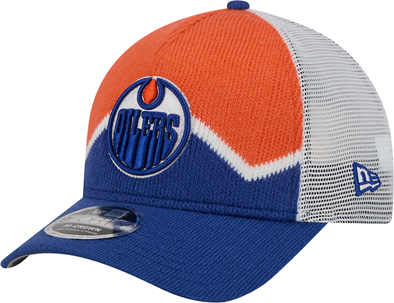 Edmonton Oilers Sock 9FORTY M-Crown A-Frame Trucker Hat