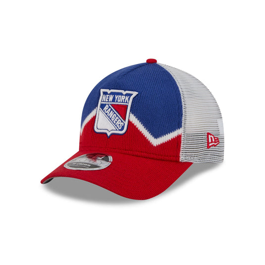 New York Rangers Sock 9FORTY M-Crown A-Frame Trucker Hat - New Era Cap