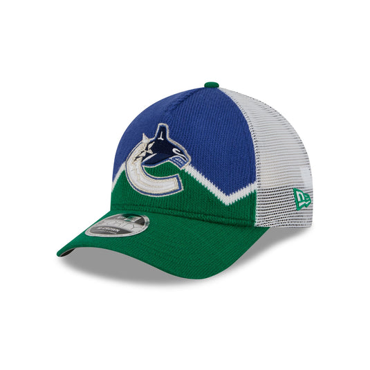 Vancouver Canucks Sock 9FORTY M-Crown A-Frame Trucker Hat - New Era Cap