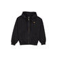 McLaren Formula 1 Team Washed Black Oversized Full-Zip Hoodie