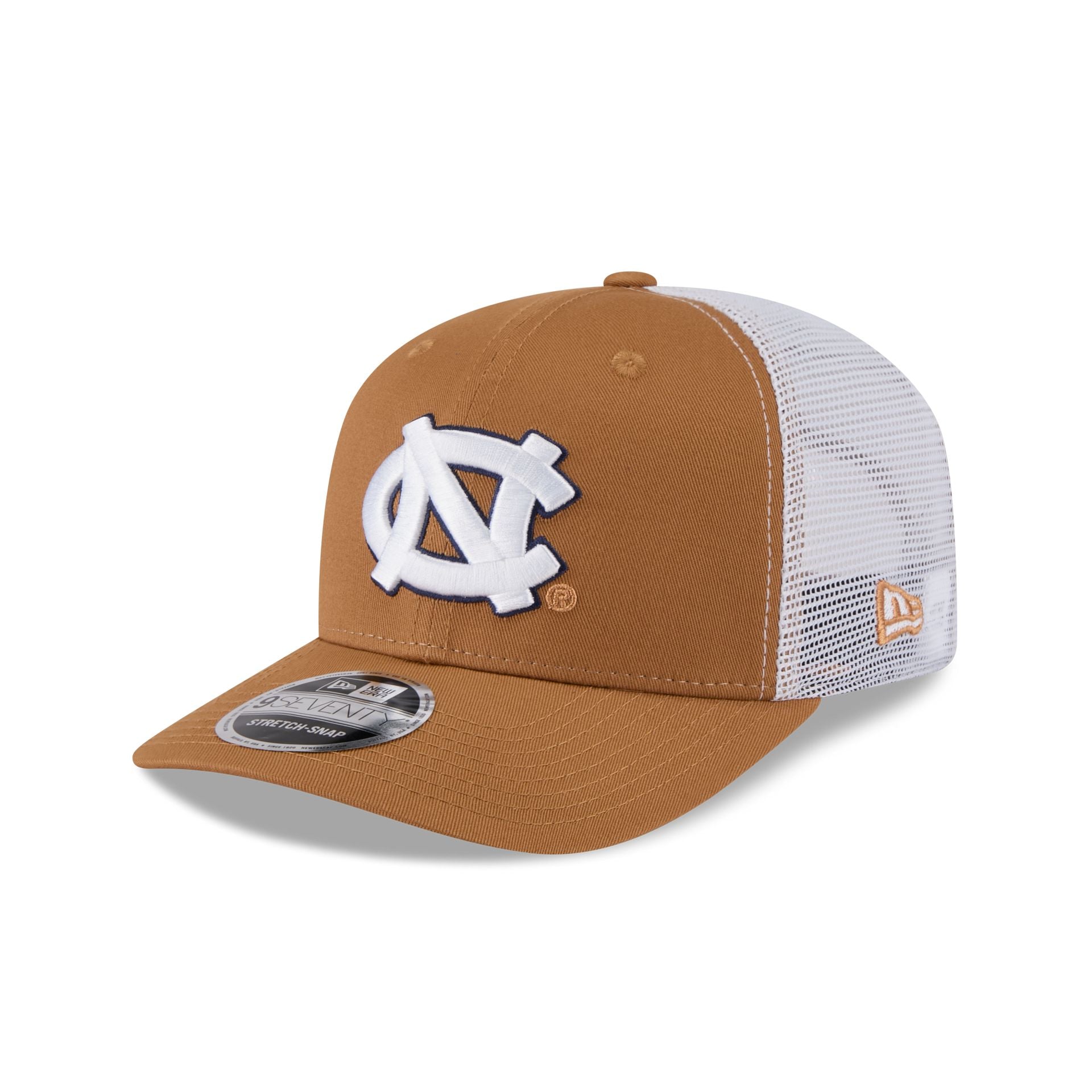 North Carolina Tar Heels Light Bronze 9SEVENTY Trucker Hat