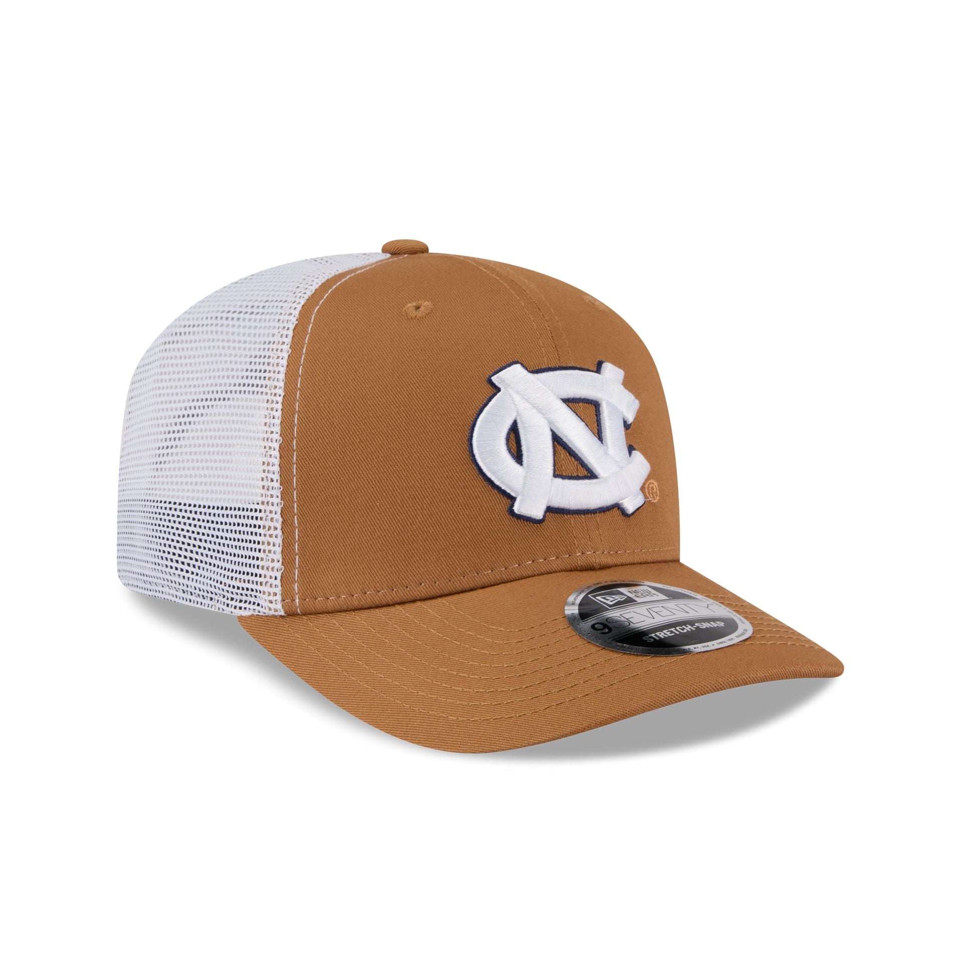 North Carolina Tar Heels Light Bronze 9SEVENTY Trucker Hat