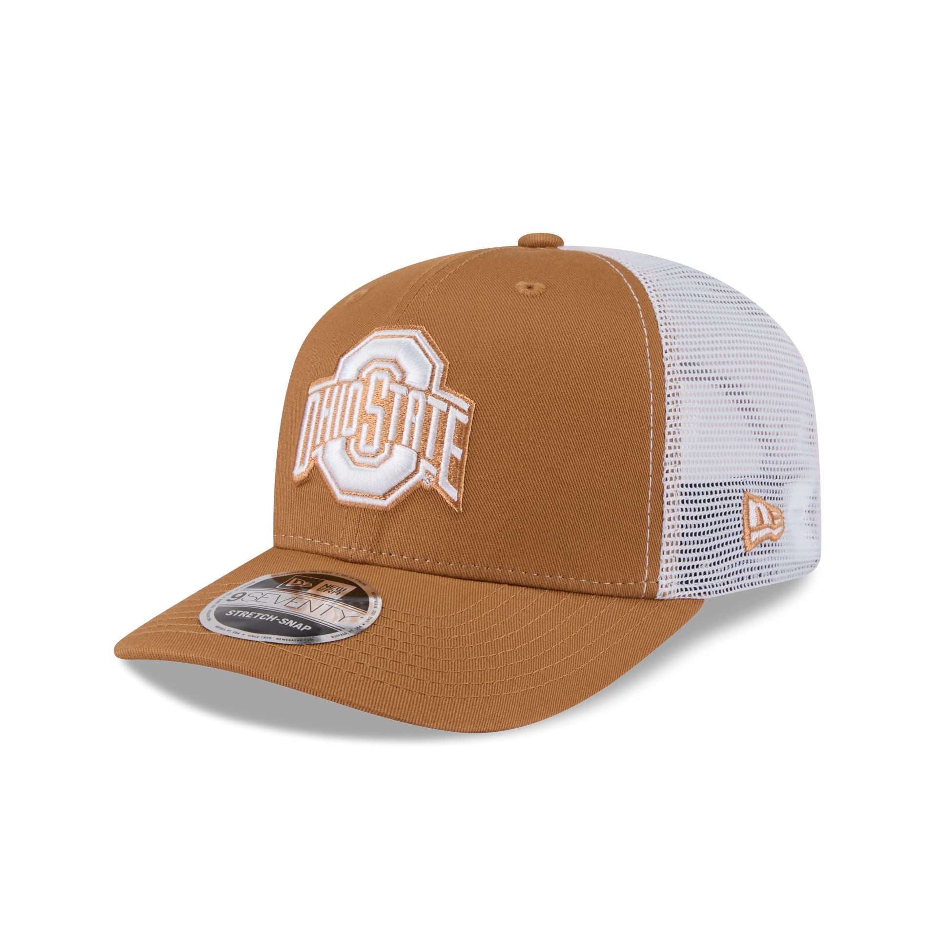 Ohio State Buckeyes Light Bronze 9SEVENTY Trucker Hat
