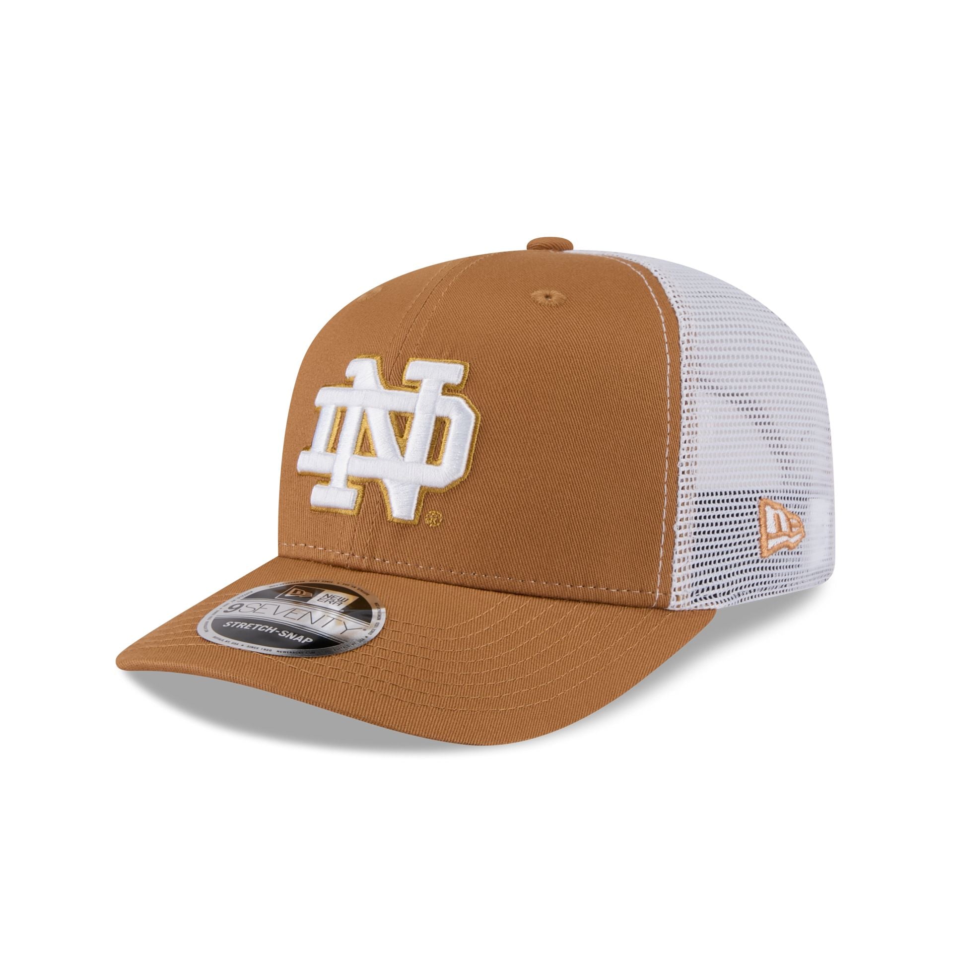 Notre Dame Fighting Irish Light Bronze 9SEVENTY Trucker Hat