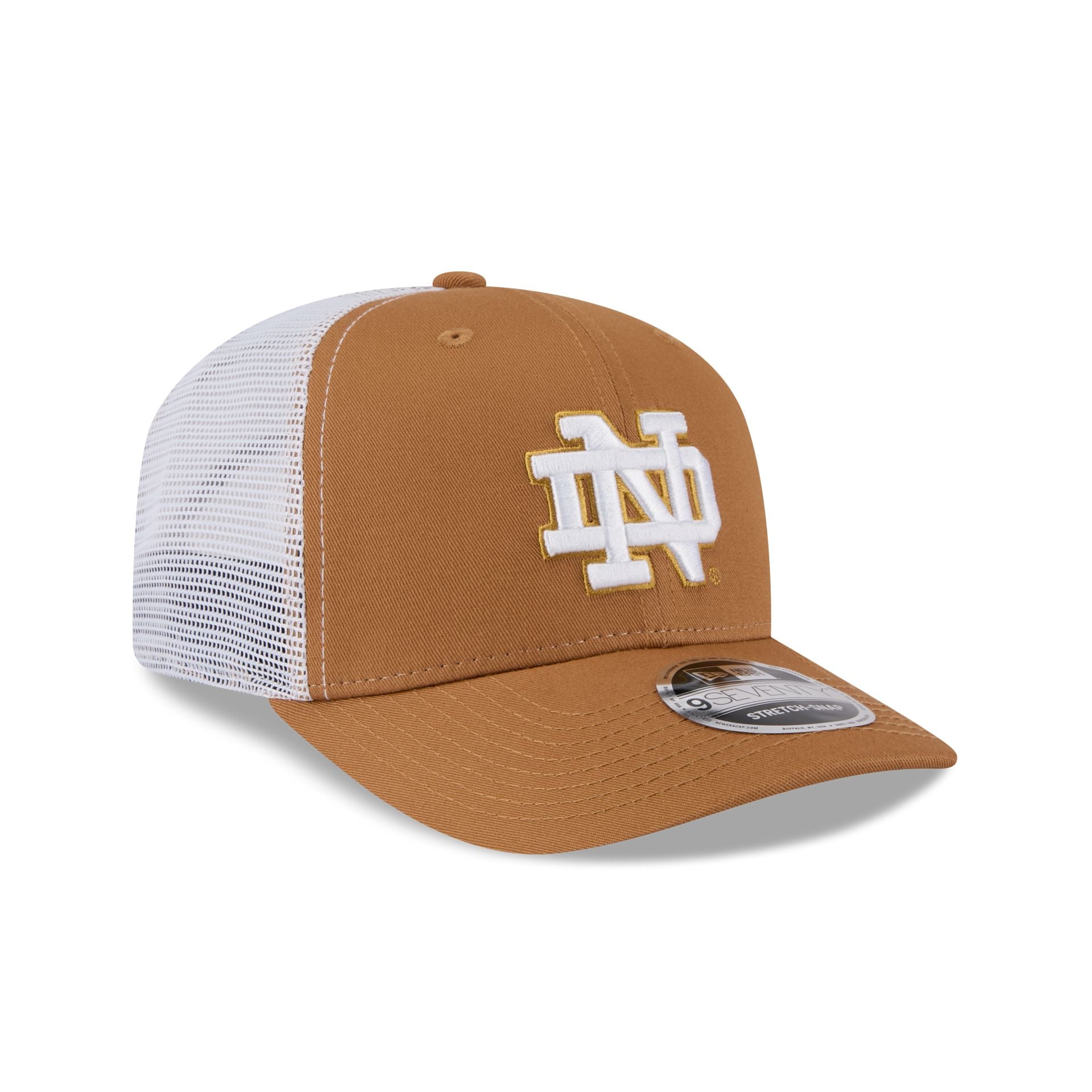 Notre Dame Fighting Irish Light Bronze 9SEVENTY Trucker Hat