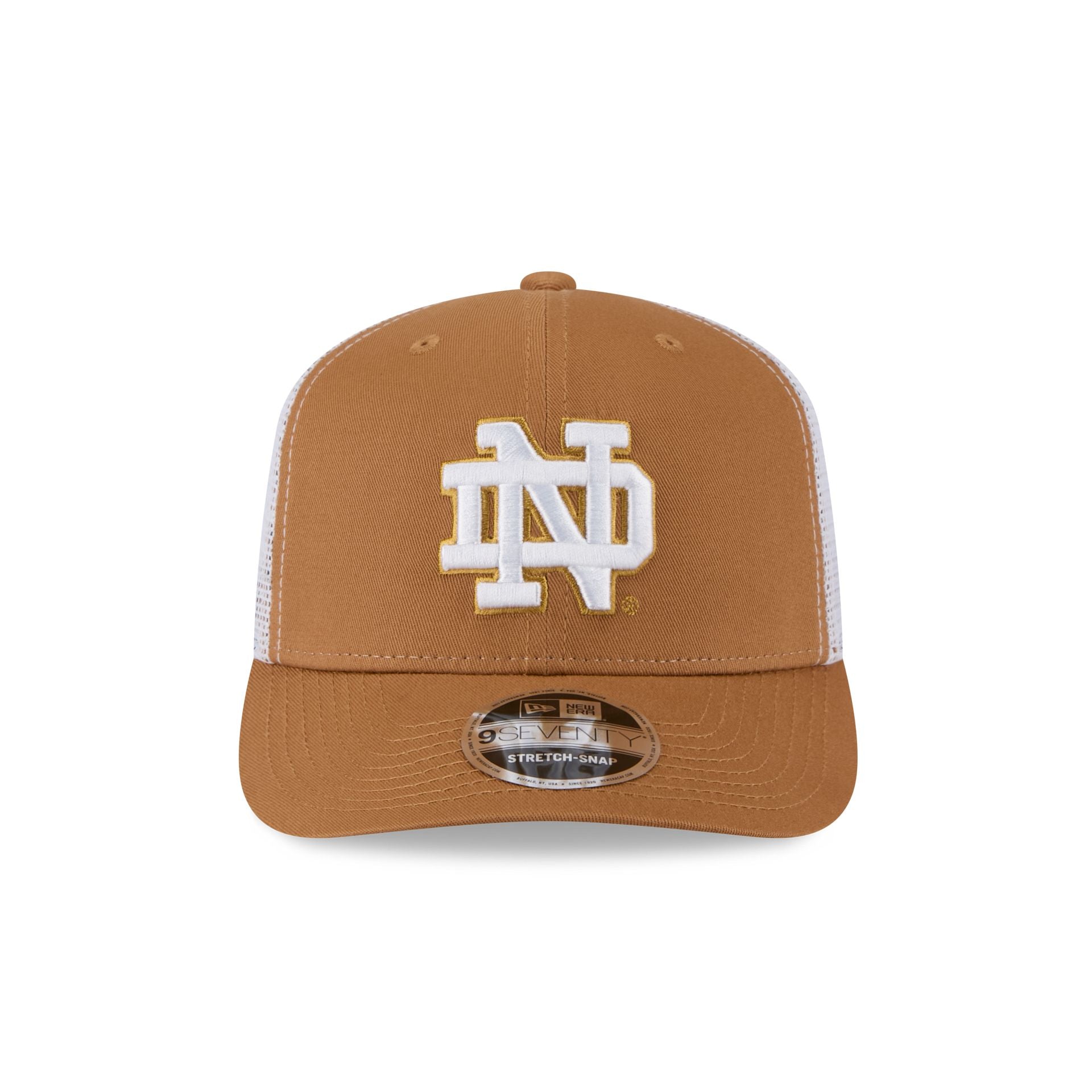 Notre Dame Fighting Irish Light Bronze 9SEVENTY Trucker Hat