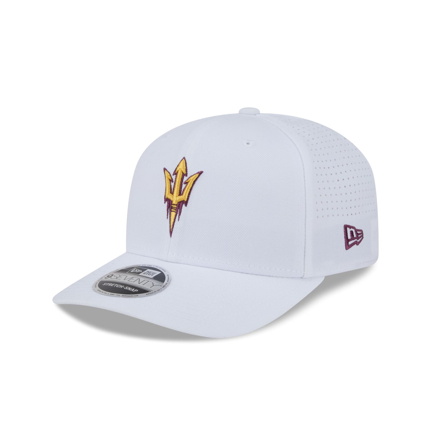 Arizona State Sun Devils Optic White Performance 9SEVENTY Stretch-Snap Hat