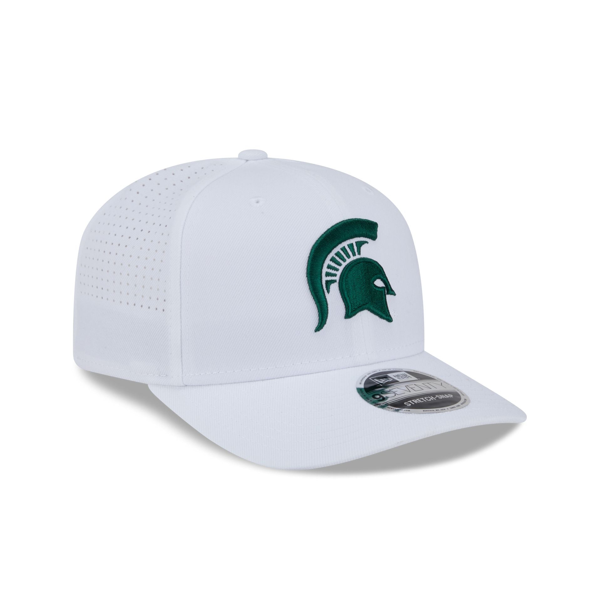 Michigan State Spartans Optic White Performance 9SEVENTY Stretch-Snap Hat