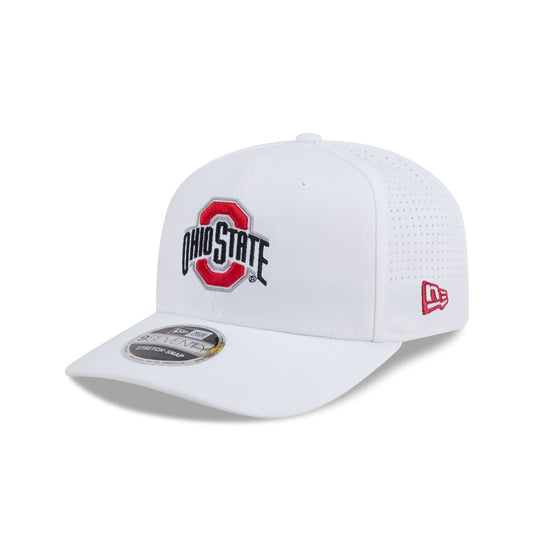 Ohio State Buckeyes Optic White Performance 9SEVENTY Stretch-Snap Hat - New Era Cap