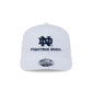 Notre Dame Fighting Irish Optic White Performance Stacked 9SEVENTY Stretch-Snap Hat