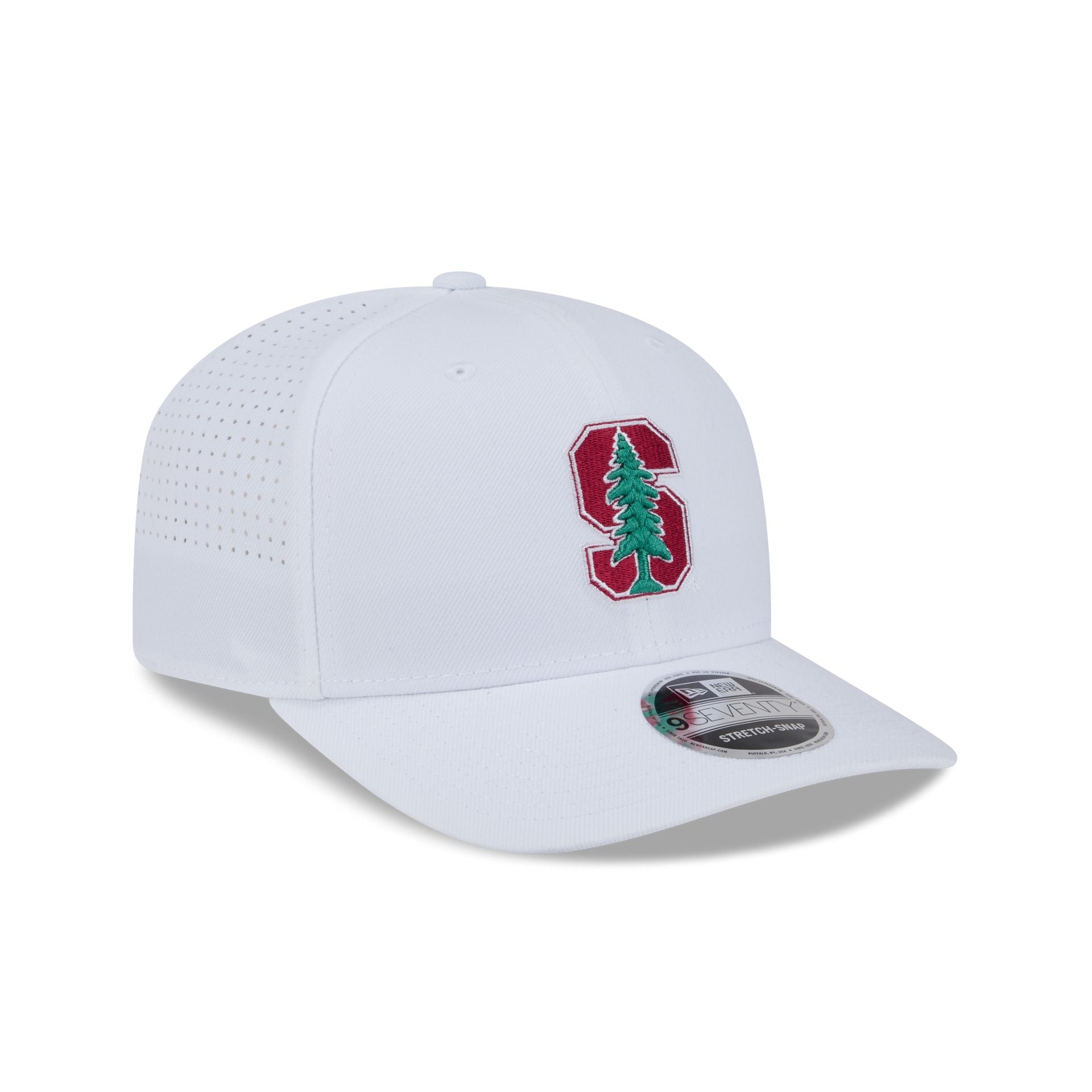 Stanford Cardinal Optic White Performance 9SEVENTY Stretch-Snap Hat
