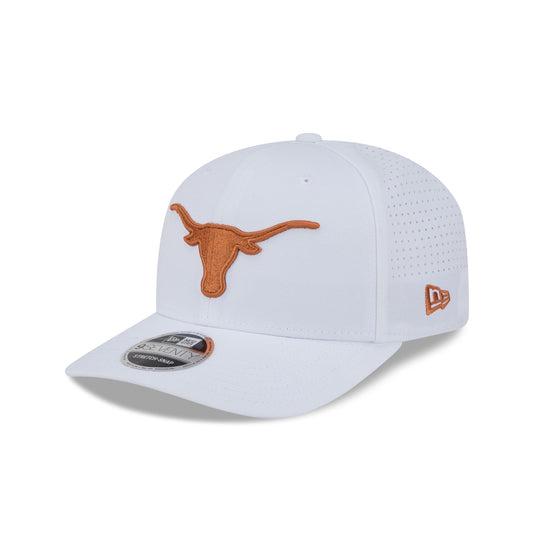 Texas Longhorns Optic White Performance 9SEVENTY Stretch-Snap Hat - New Era Cap