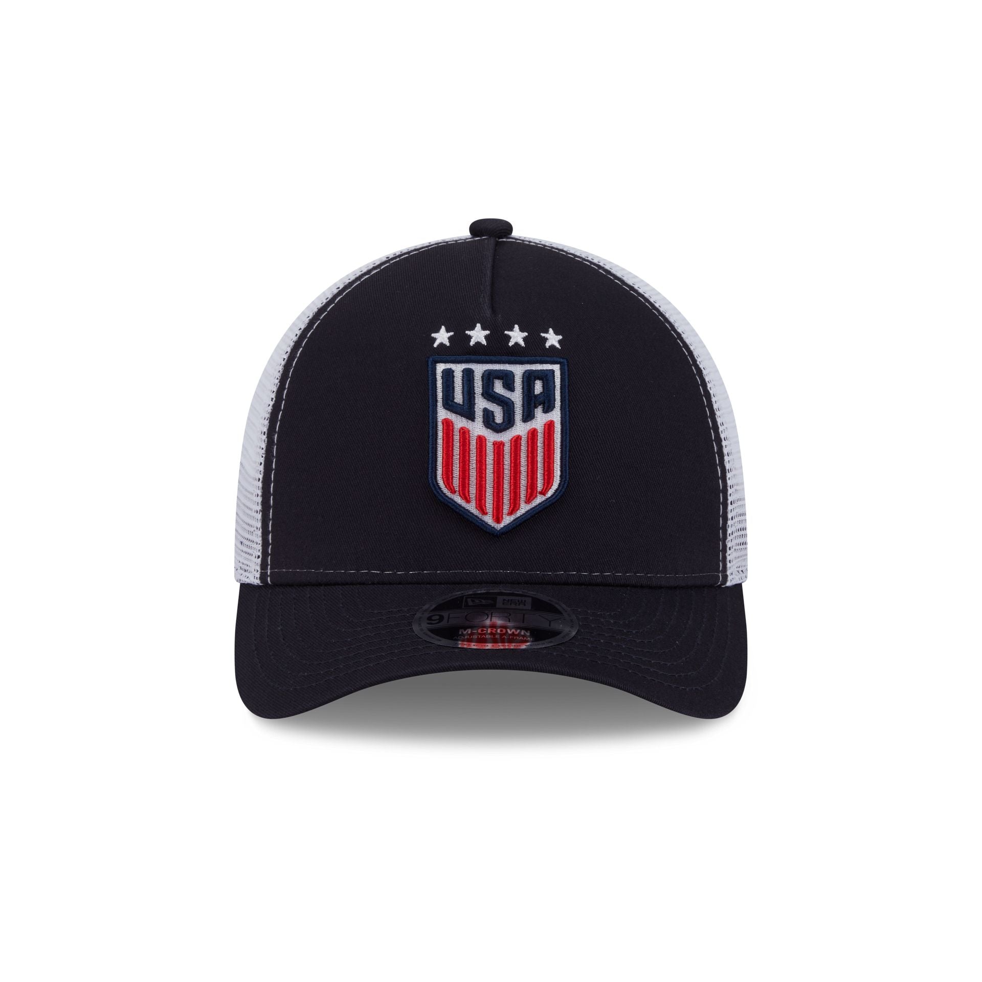 U.S. Soccer Women's National Team Navy 9FORTY M-Crown A-Frame Trucker Hat