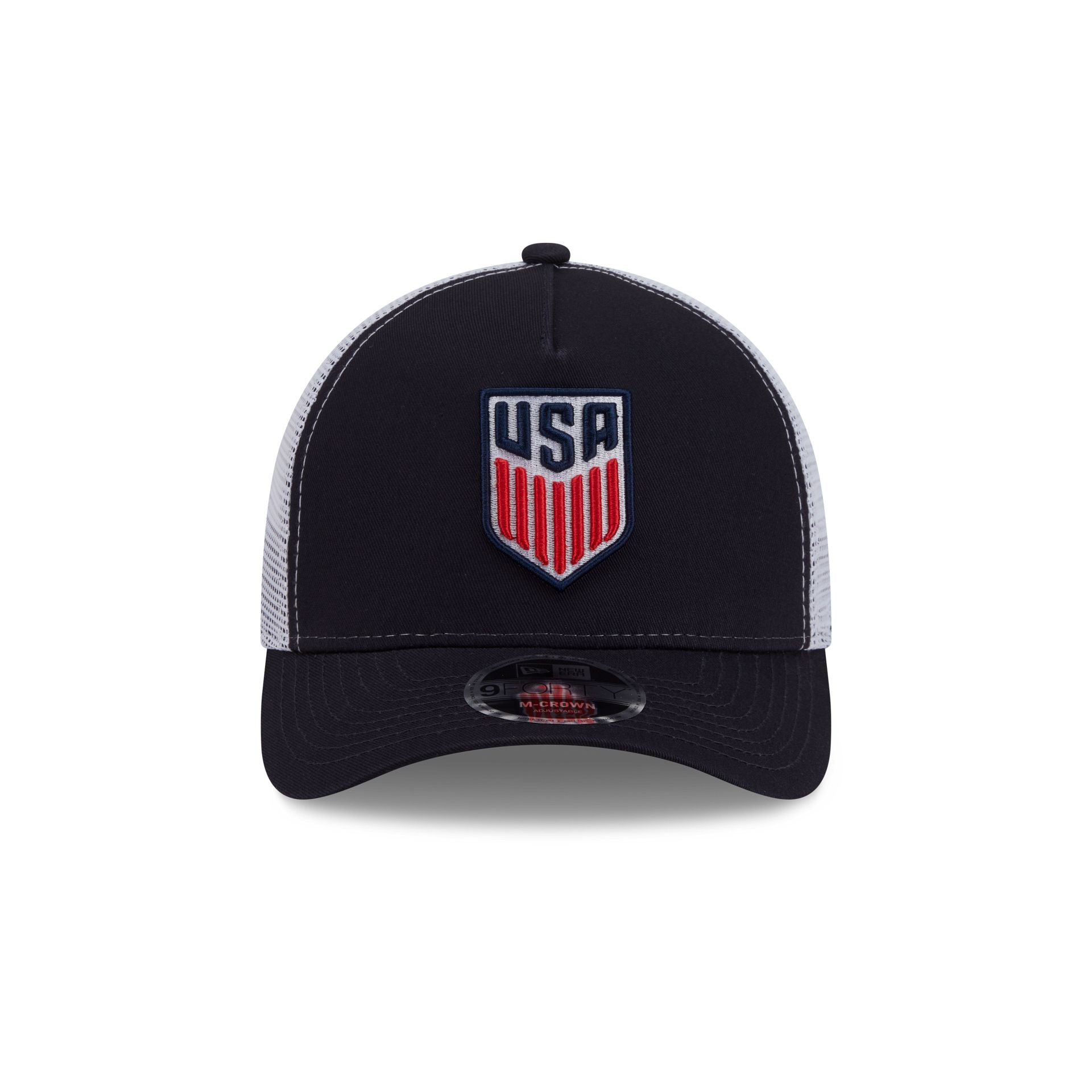 U.S. Soccer Men's National Team Navy 9FORTY M-Crown A-Frame Trucker Hat
