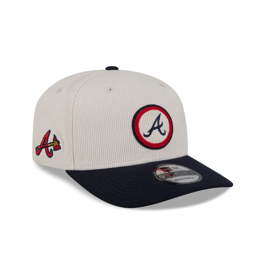 Atlanta Braves Loyal Corduroy 9SEVENTY Stretch-Snap Hat - New Era Cap