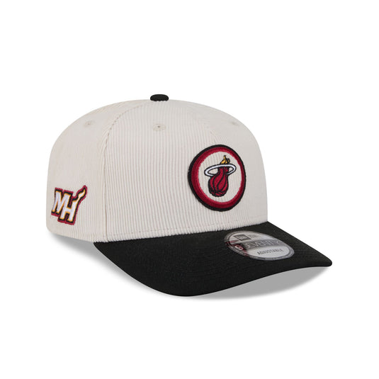 Miami Heat Loyal Corduroy 9SEVENTY Stretch-Snap Hat - New Era Cap