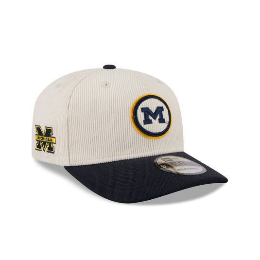 Michigan Wolverines Loyal Corduroy 9SEVENTY Stretch-Snap Hat - New Era Cap