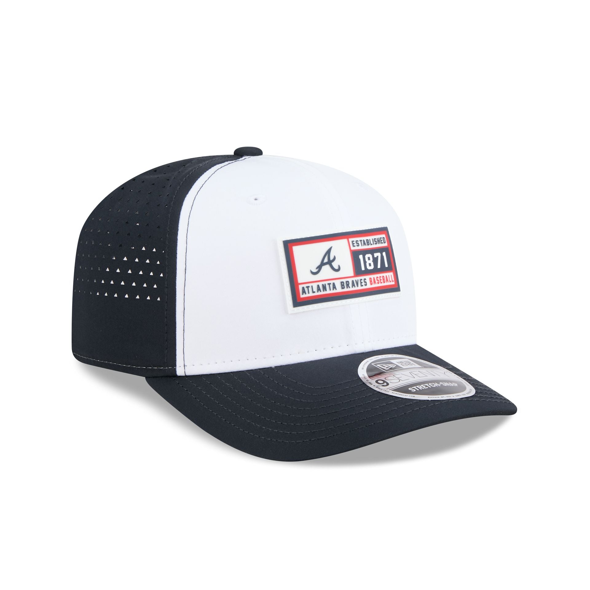 Atlanta Braves Est. Patch 9SEVENTY Stretch-Snap Hat