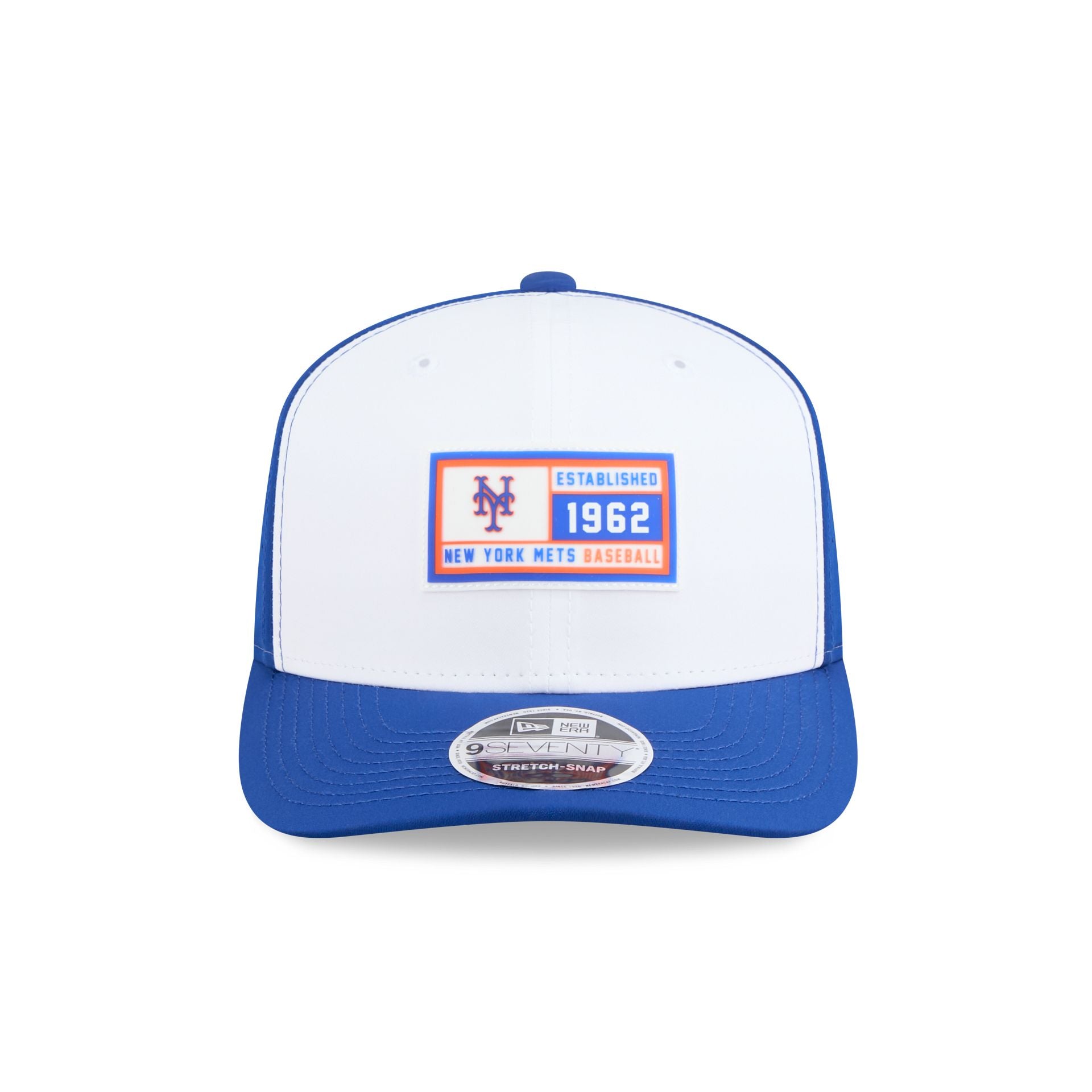 New York Mets Est. Patch 9SEVENTY Stretch-Snap Hat