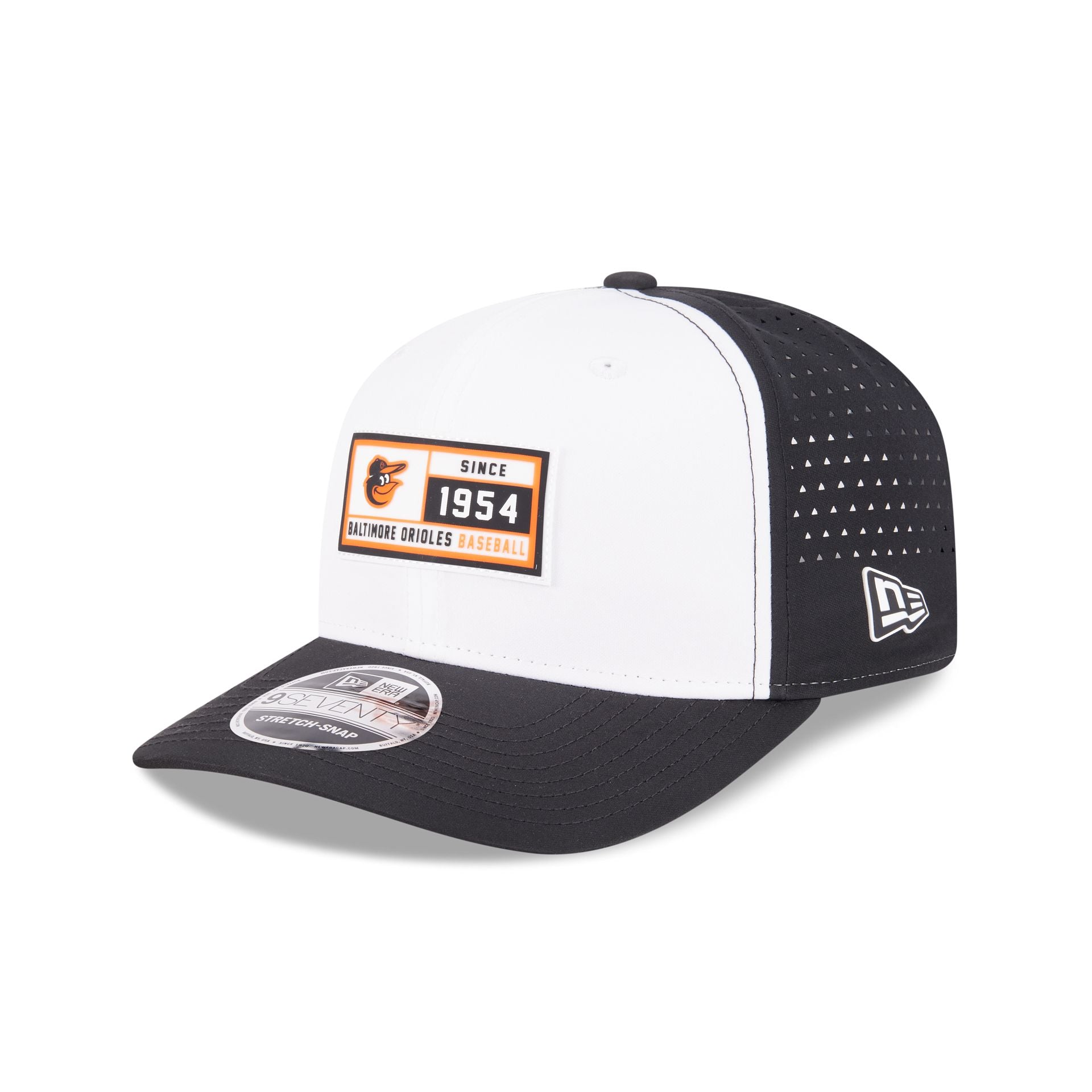 Baltimore Orioles Est. Patch 9SEVENTY Stretch-Snap Hat